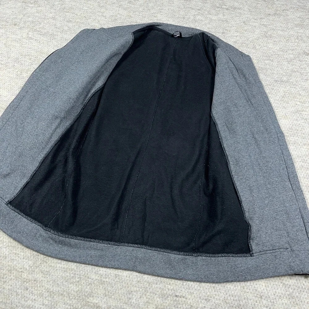 Lululemon Back To It‎ Wrap Fleece Jacket Heathered Stretch Full Zip Gray Size 6